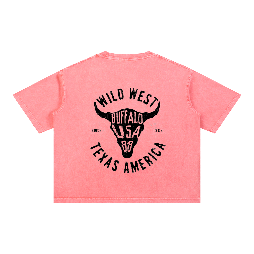 Maxcence & Co. Mineral Wash Boxy Cotton T-Shirt