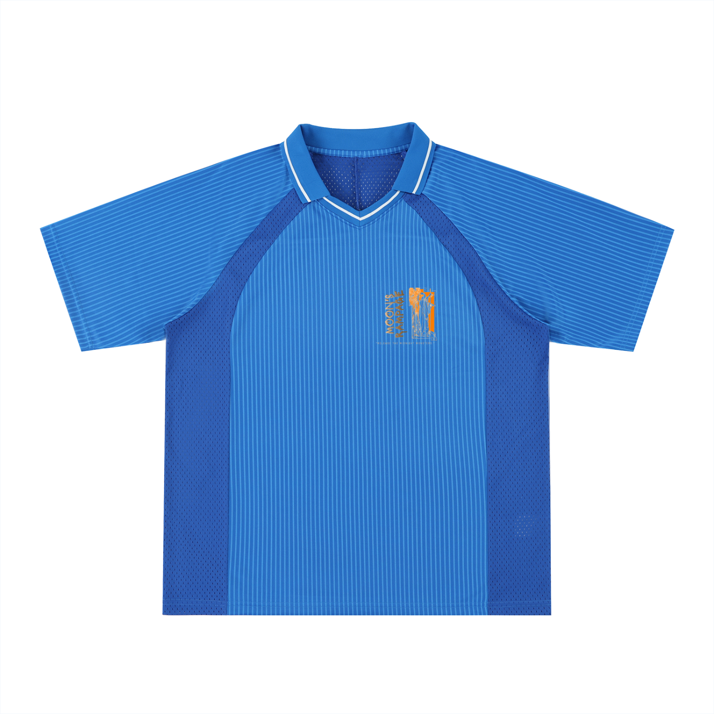 Striped V-Neck Soccer Jersey