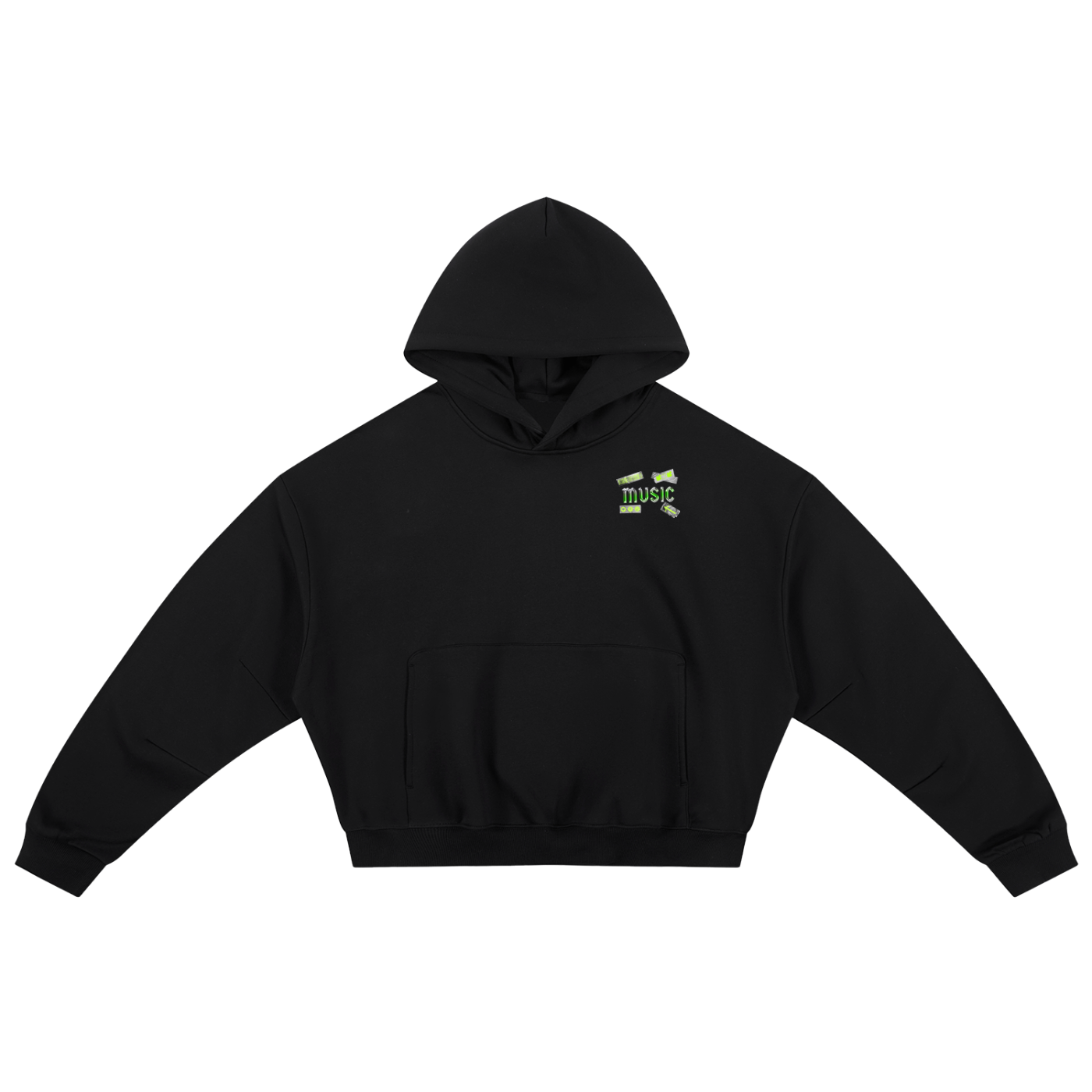 Essential Boxy Darted Sleeve Hoodie