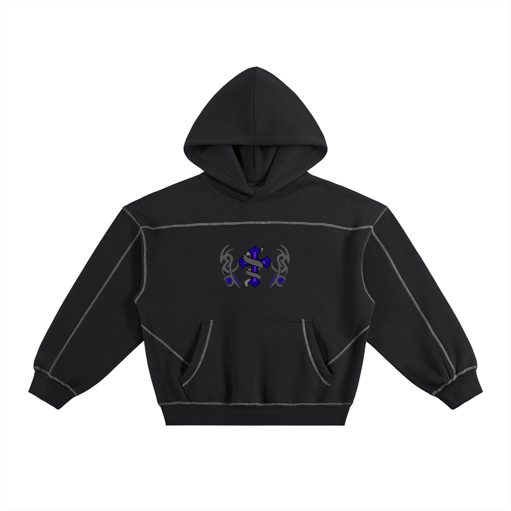 Maxcence & Co.
-Stitched Boxy Fleece Hoodie