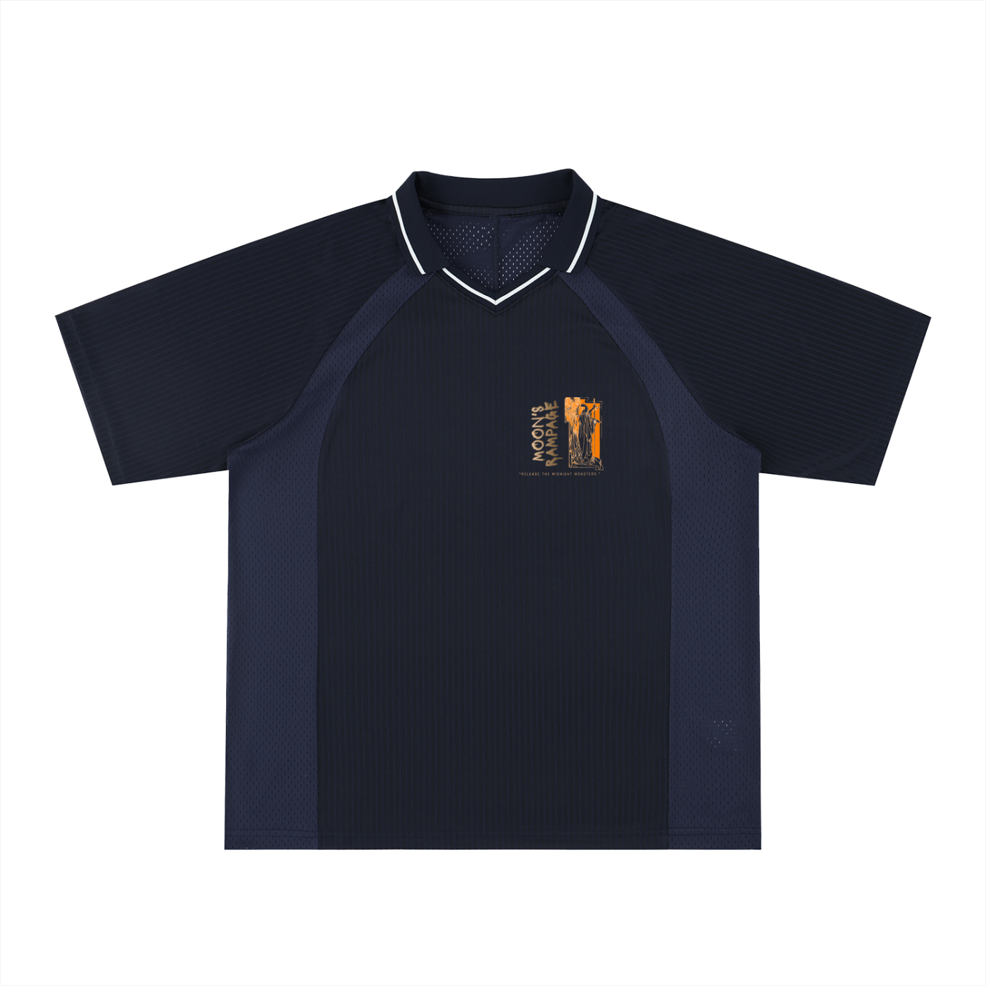 Striped V-Neck Soccer Jersey