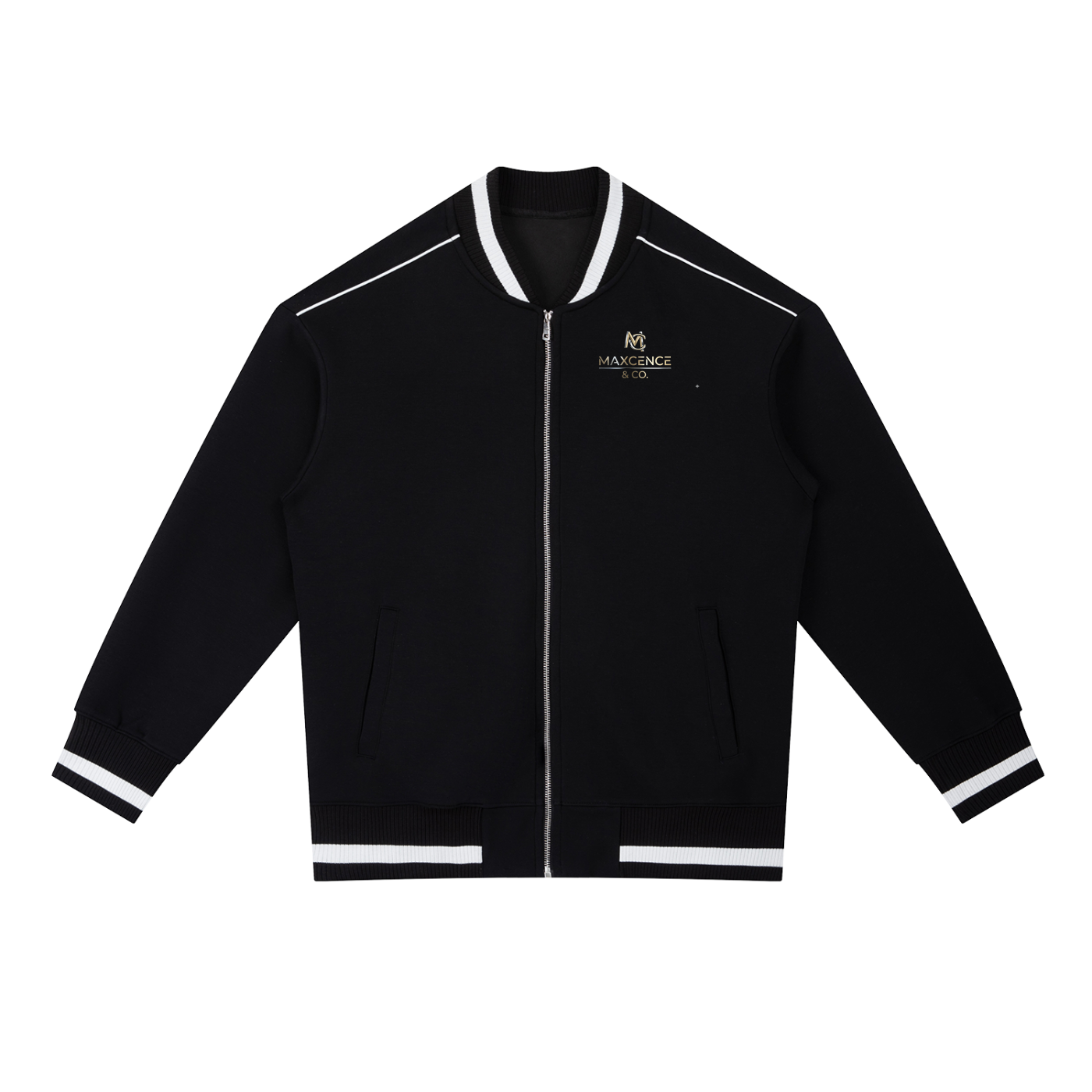 Maxcence & Co.
 Piping Zip Bomber Jacket