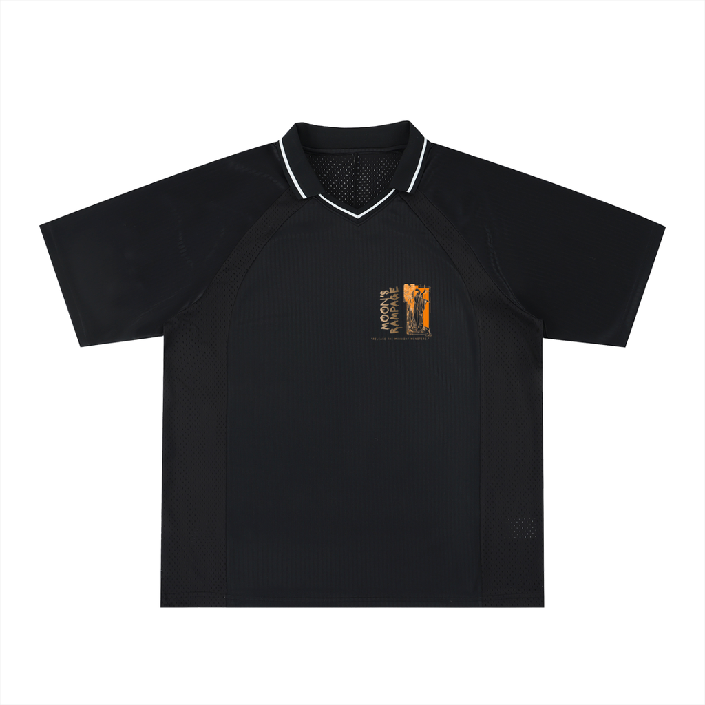 Striped V-Neck Soccer Jersey