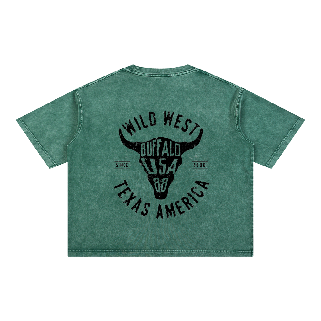 Maxcence & Co. Mineral Wash Boxy Cotton T-Shirt