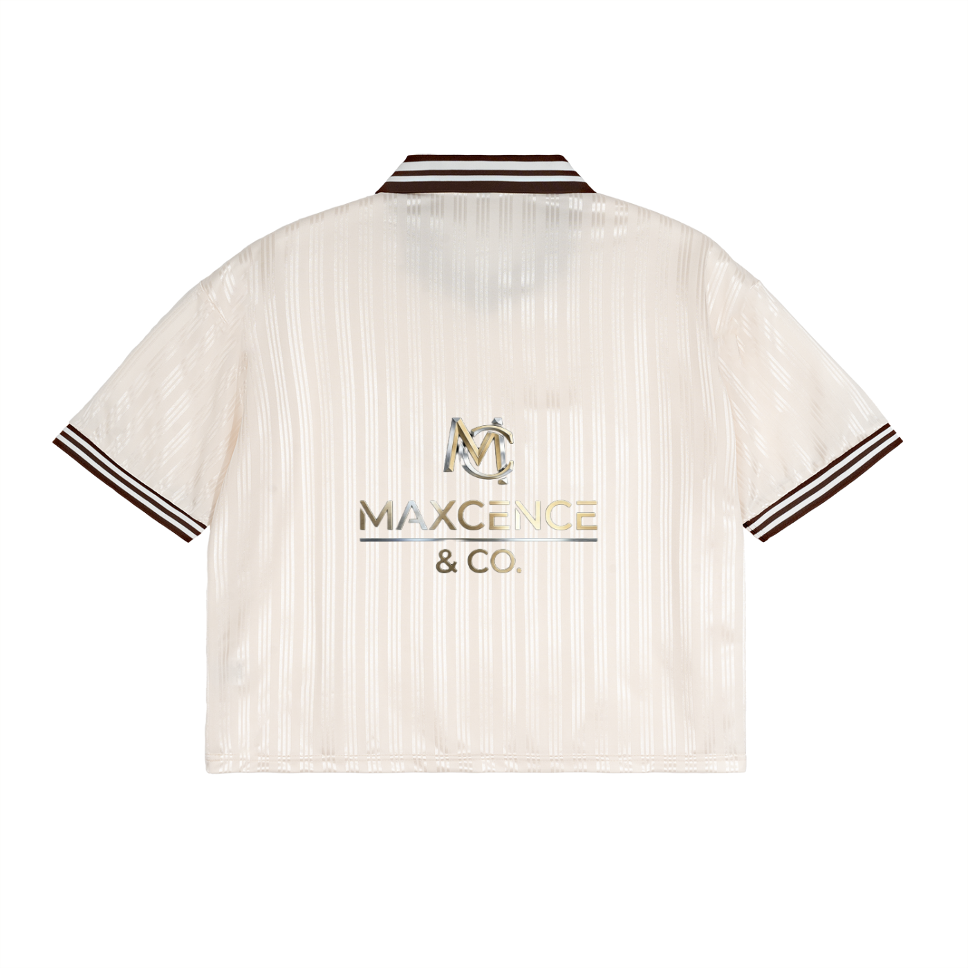Maxcence & Co.
 Stripes Polo Collar T-Shirt