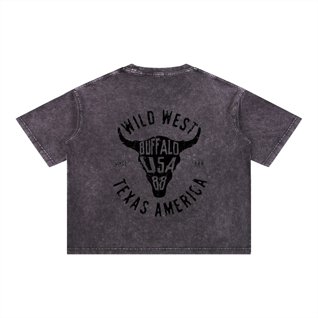 Maxcence & Co. Mineral Wash Boxy Cotton T-Shirt