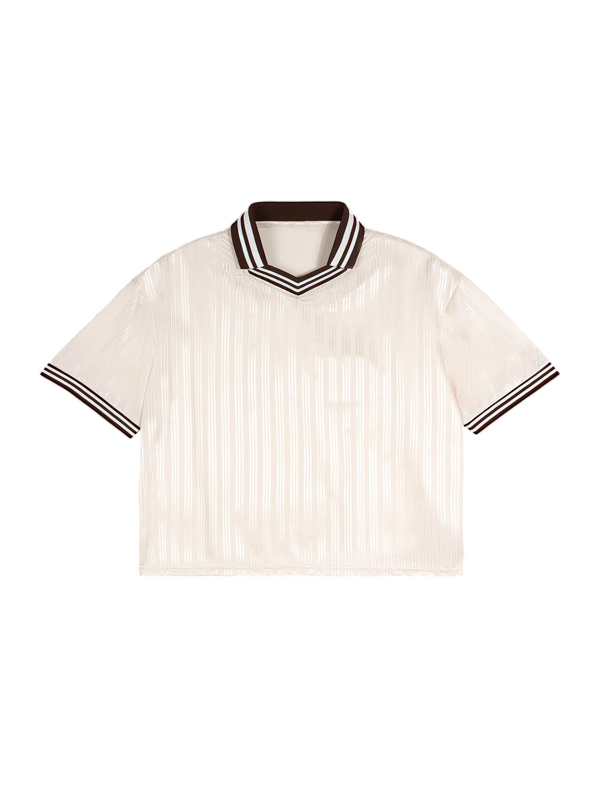 Maxcence & Co.
 Stripes Polo Collar T-Shirt