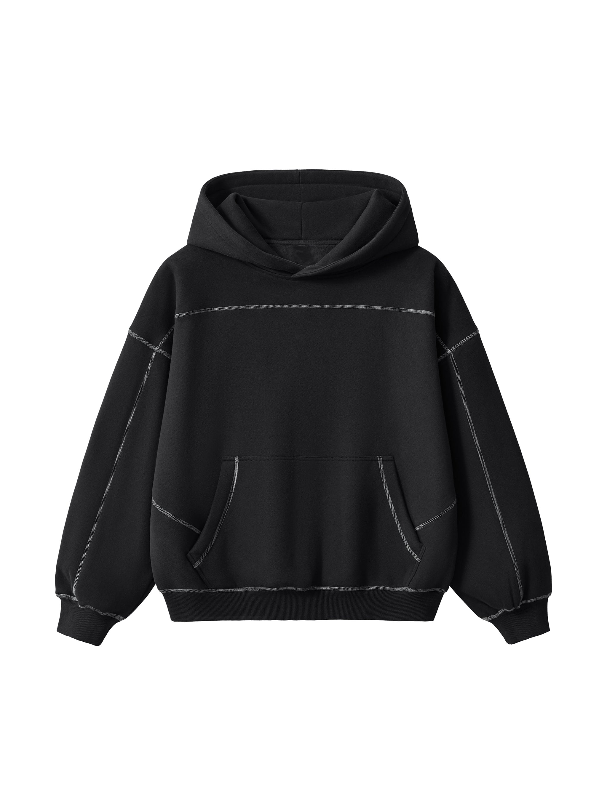 Maxcence & Co.
-Stitched Boxy Fleece Hoodie